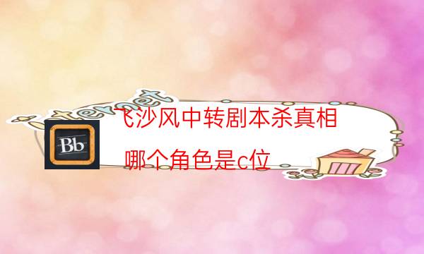 飛沙風中轉劇本殺真相-哪個角色是c位-案件時間線總結