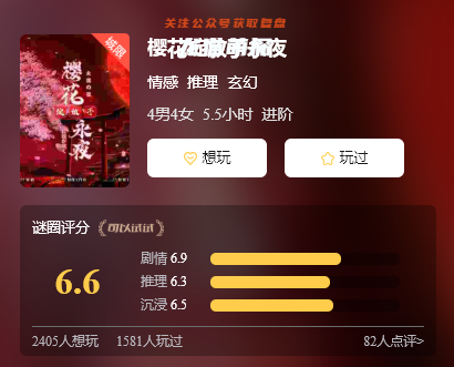 櫻花綻放于永夜劇本殺