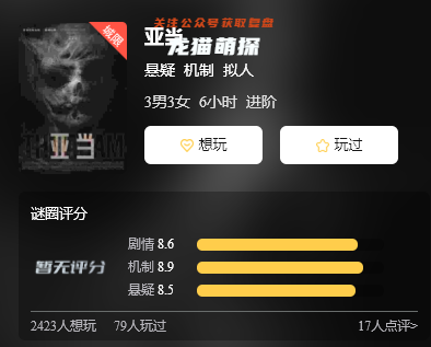 亞當劇本殺復盤